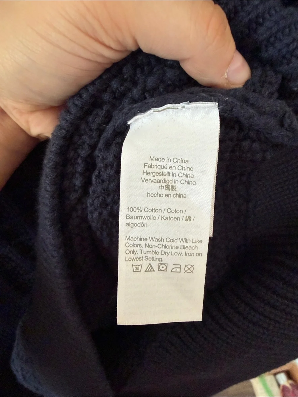 J. Crew Men's Navy Knit V-Neck Sweater Vest- Size M
